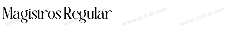 Magistros Regular字体转换 Magistros Regular字体转换